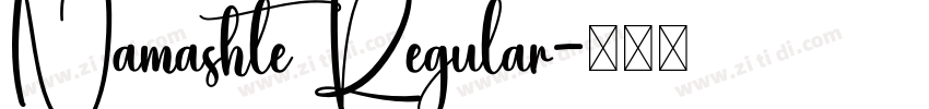 Namashte Regular字体转换